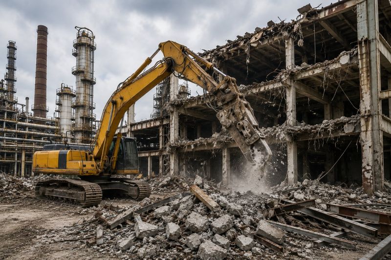 Factory Demolition in Bergen County, NJ
