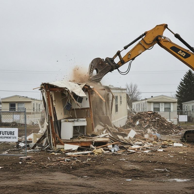 Trailer Home Demolition in Houston, TX
